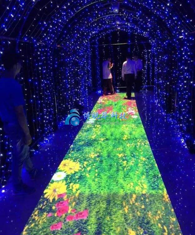 互動走廊，地面互動-博視界科技