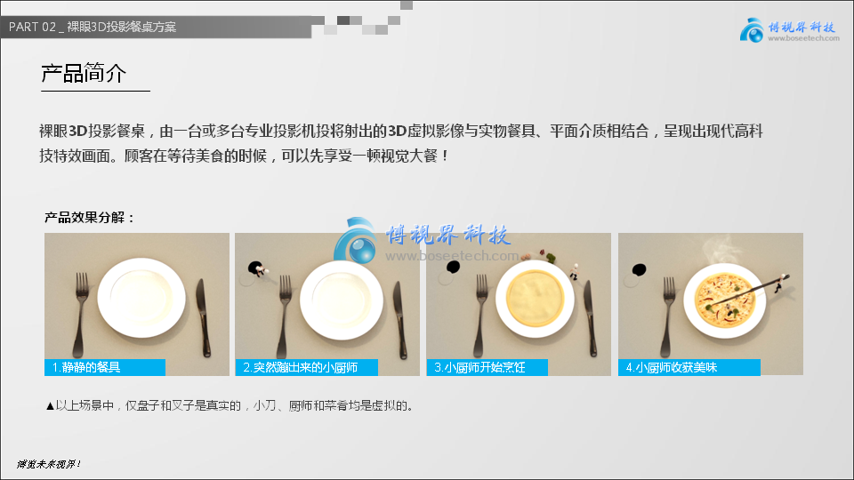 裸眼3D投影餐桌，讓創(chuàng)意飛一會兒-博視界科技